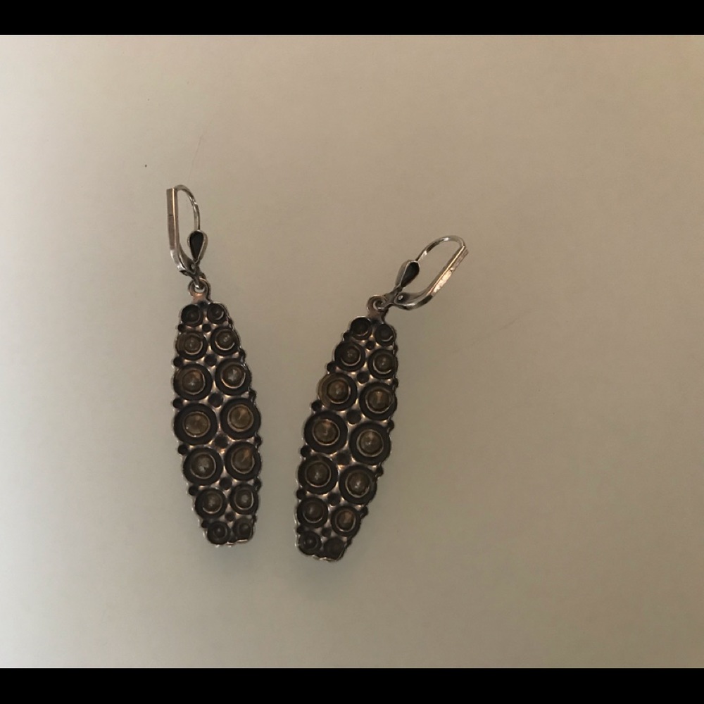 COPY - Drop Earrings with Sea Green Stones - Picture 4 of 4